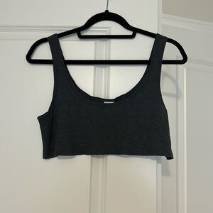 TNA waffle cropped tank